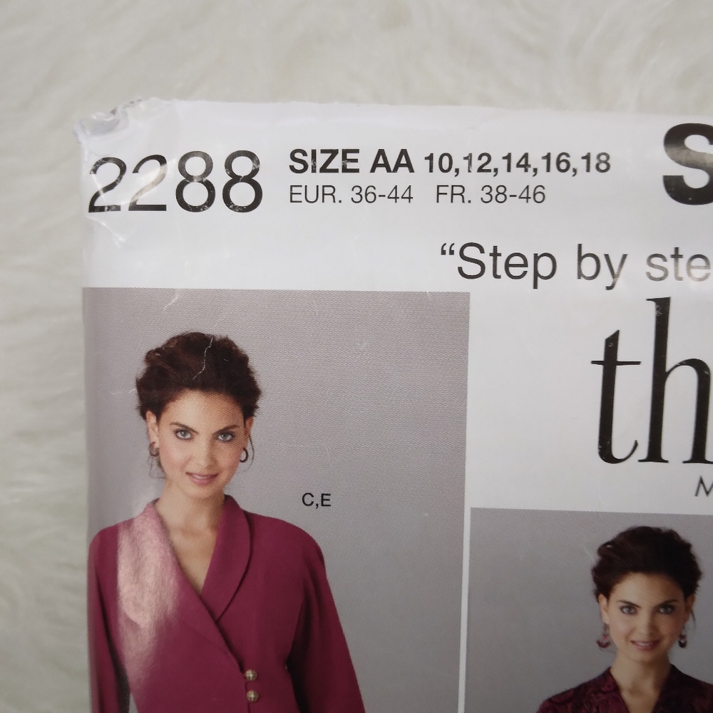 SIMPLICITY 2288 SZ 10-18 Jackets Skirt Pants Threads Mag American Sewing Guild - Picture 2 of 5